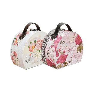Custom Logo Toy Cardboard Decorative Suitcase Gift Box Custom Cardboard Suitcase with Handle