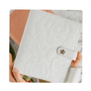 Dated A5 Custom Undated Daily Planner Ring Binder Notebook With Magnetic Gold Button
