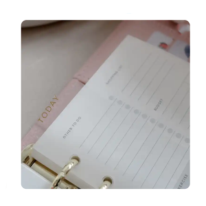 Personalized Portable Hardcover Mini Pocket Soft Leather Cover Binder Filofax Notebook