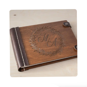 Personalized Wedding Guest Book Wood Book Photo Guestbook Wedding Album For Gift