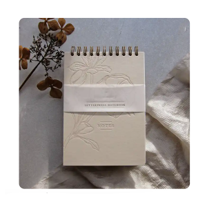 Personalized Daily Journal Luxury Notepad Stationery Lovers Gift Letterpress Notebook