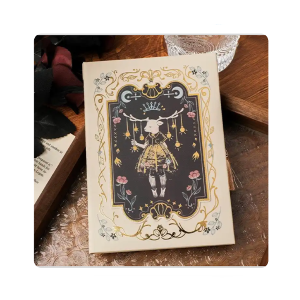 Vintage Gothic Bronzing Cover Personalized Literature Gift Journal Notebook