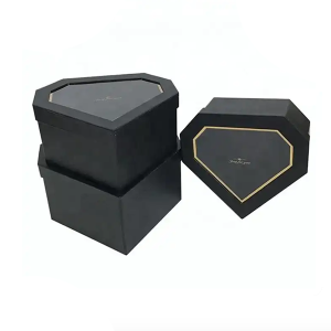Gift Packing Custom Box Flower Packaging Cardboard Box PVC Cover shape wedding rose flower box