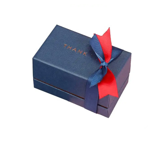 OEM Custom logo Cardboard ribbon gift Box Paper lid Wedding prime branded packing gift box