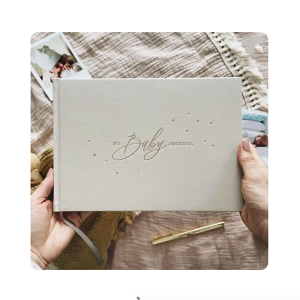 Luxury Hardback Baby Album Memory Memorial Register Book With Cotton Cloth Cover