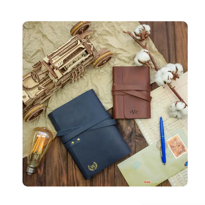 Personalized A5 A6 Embossed PU Leather Business Planner Budget Custom Journal Notebook With Logo